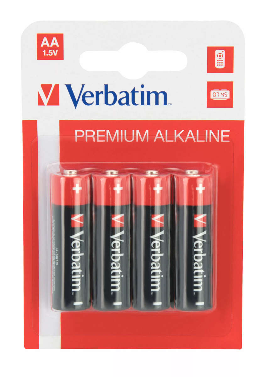 Verbatim AA Alkaline Battery 20 x 4-pack