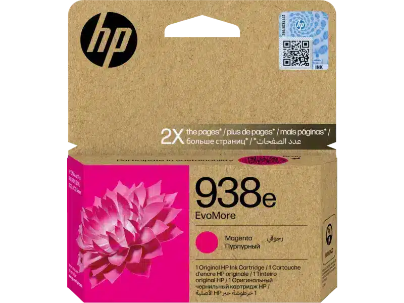 HP 938e EvoMore Magenta Ink Cartridge 1,650 Pages Original 4S6Y0PE Single-pack