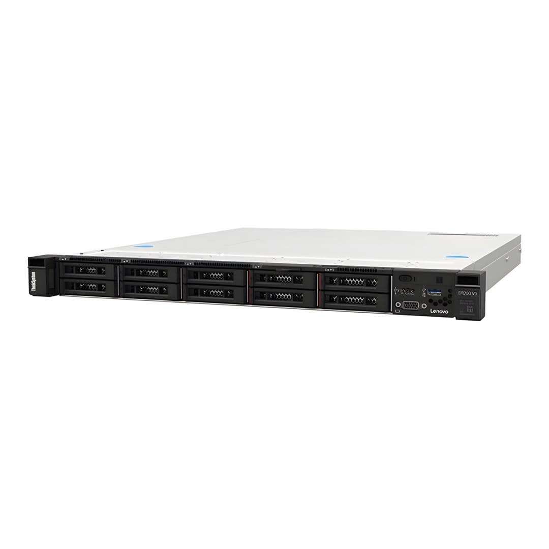 Lenovo ThinkSystem SR250 V3 1U Rack Server - Intel Xeon E-2468 32GB RAM 2 x 960GB SSD 800W