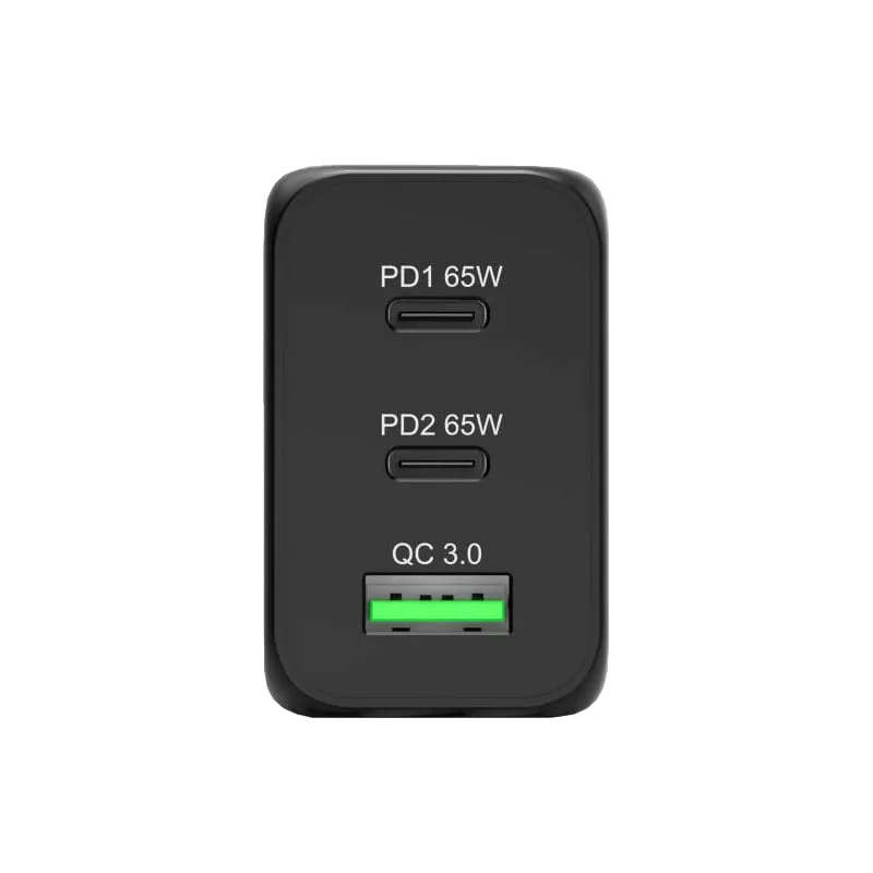 Port Designs USB-C and USB-A Fast Charger Black
