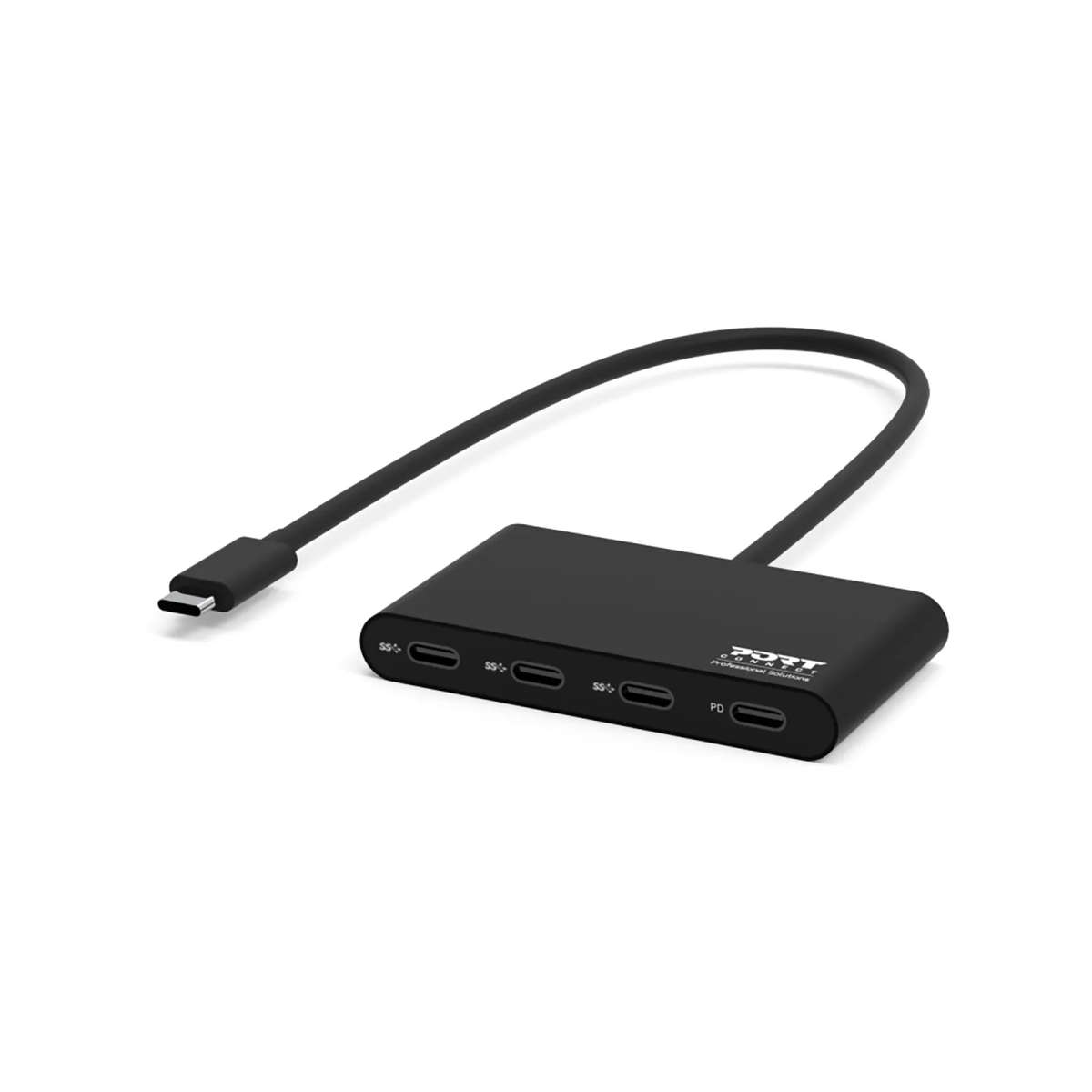 Port Designs USB Type-C 5000 Mbit/s Interface Hub Black