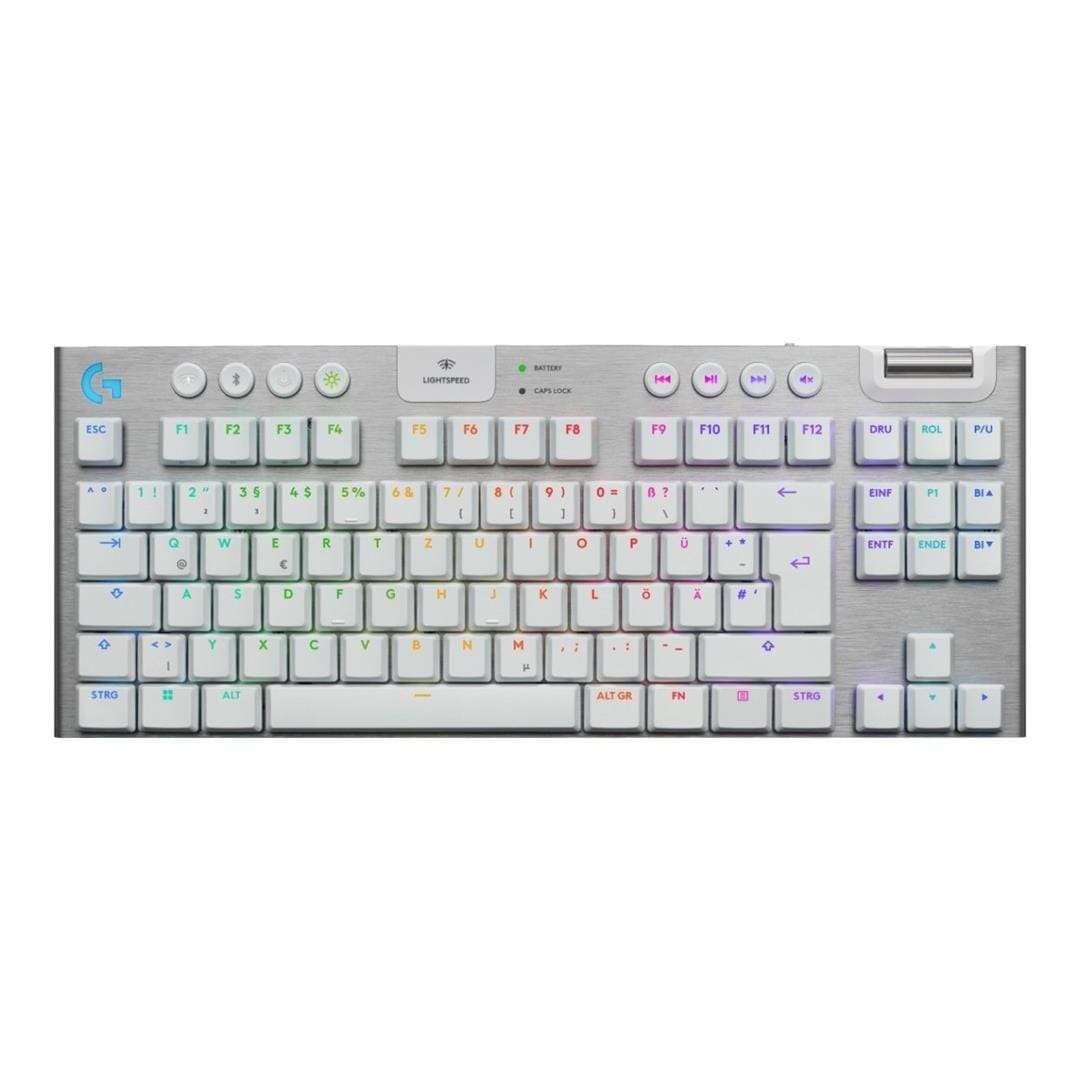 Logitech G G915 X Lightspeed USB Wireless Bluetooth Gaming Keyboard - White