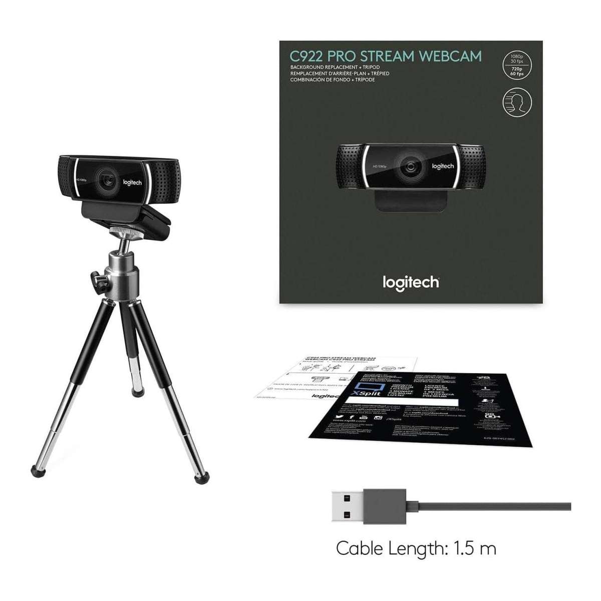 Logitech C922 Pro Stream FHD 1080P Webcam