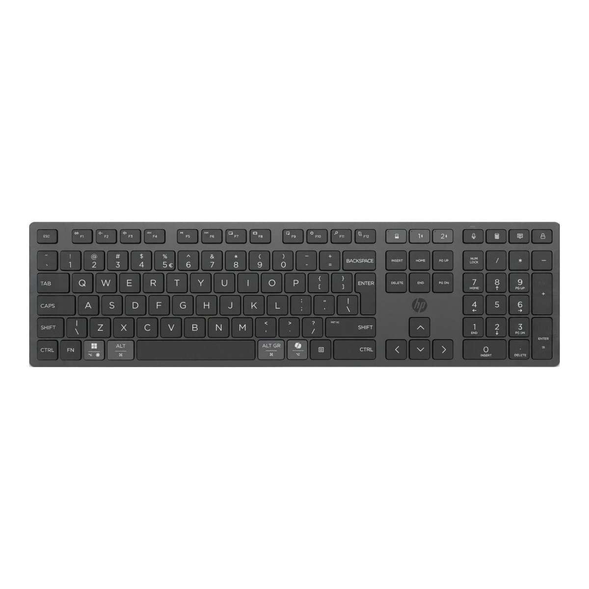 HP 725 Multi-Device Rechargeable Wireless Keyboard and Mouse Combo Black