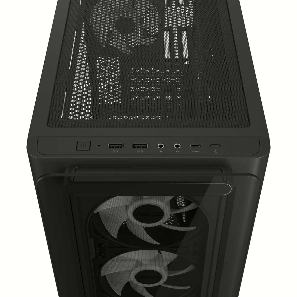 Asus A23 PLUS ARGB Micro-ATX Gaming Chassis - Black