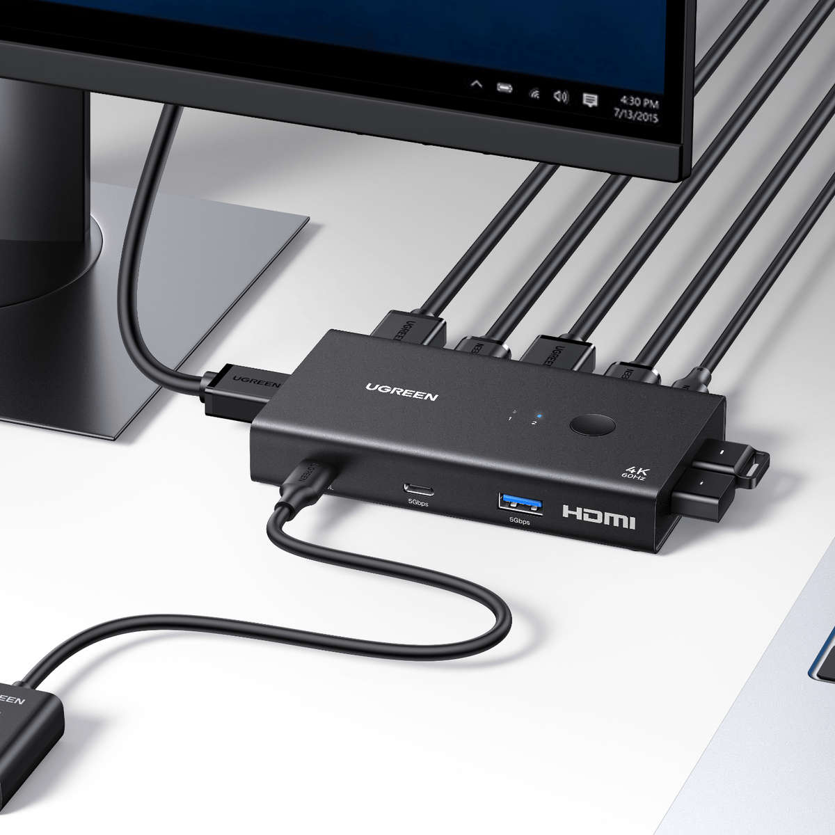 UGreen HDMI 2.0 KVM Switch 2-In-1 Out