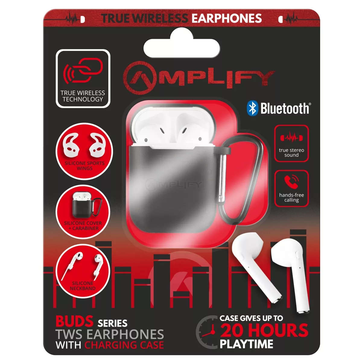 Amplify Buds Series True Wireless Earphones Black