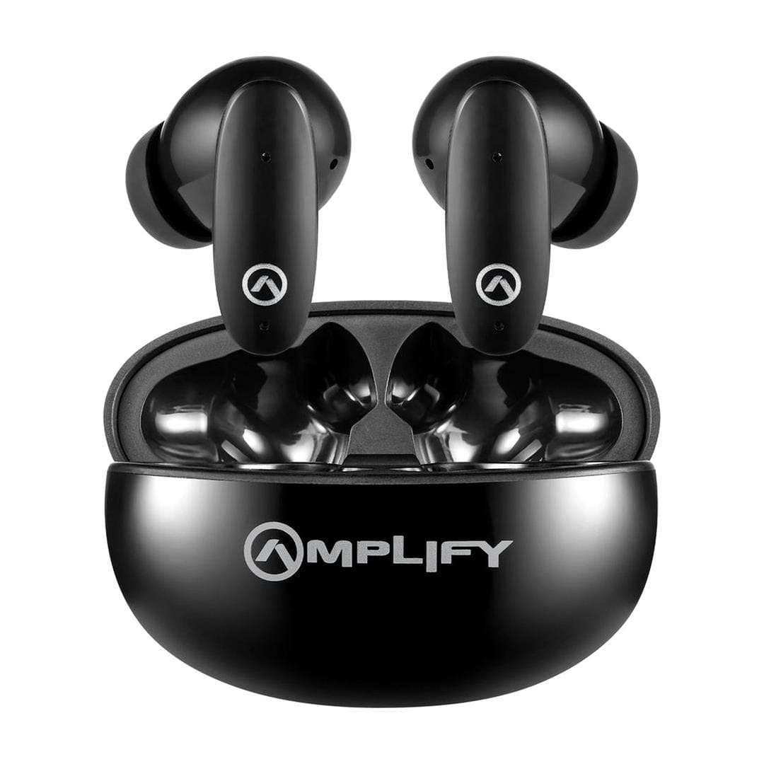 Amplify SoundSync Series True Wireless Earbuds with Charging Case Black