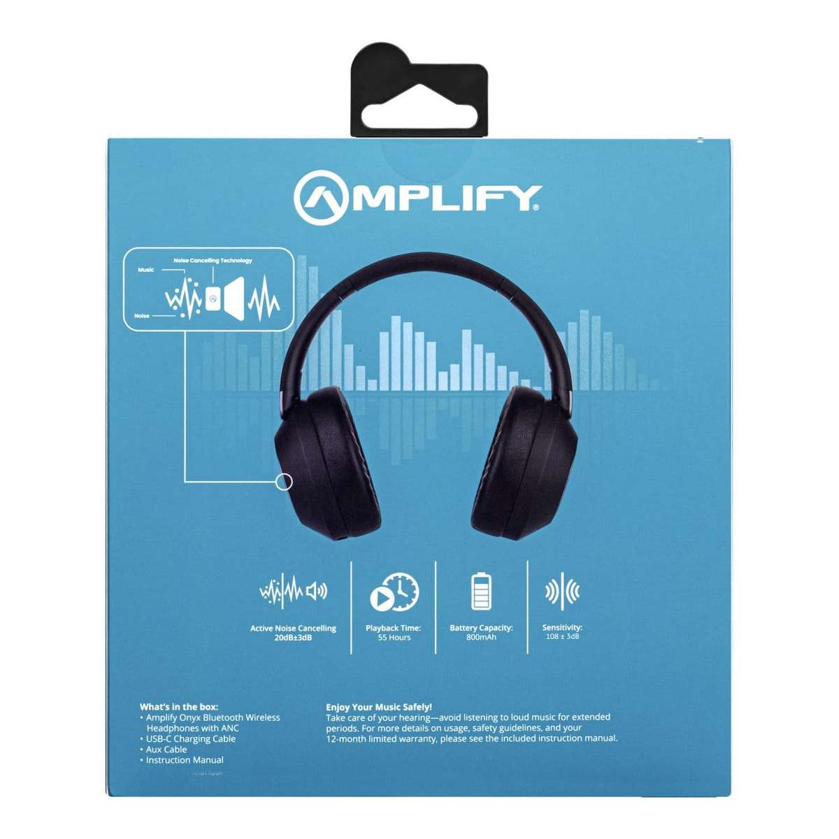 Amplify Onyx ANC Wireless Headset Black