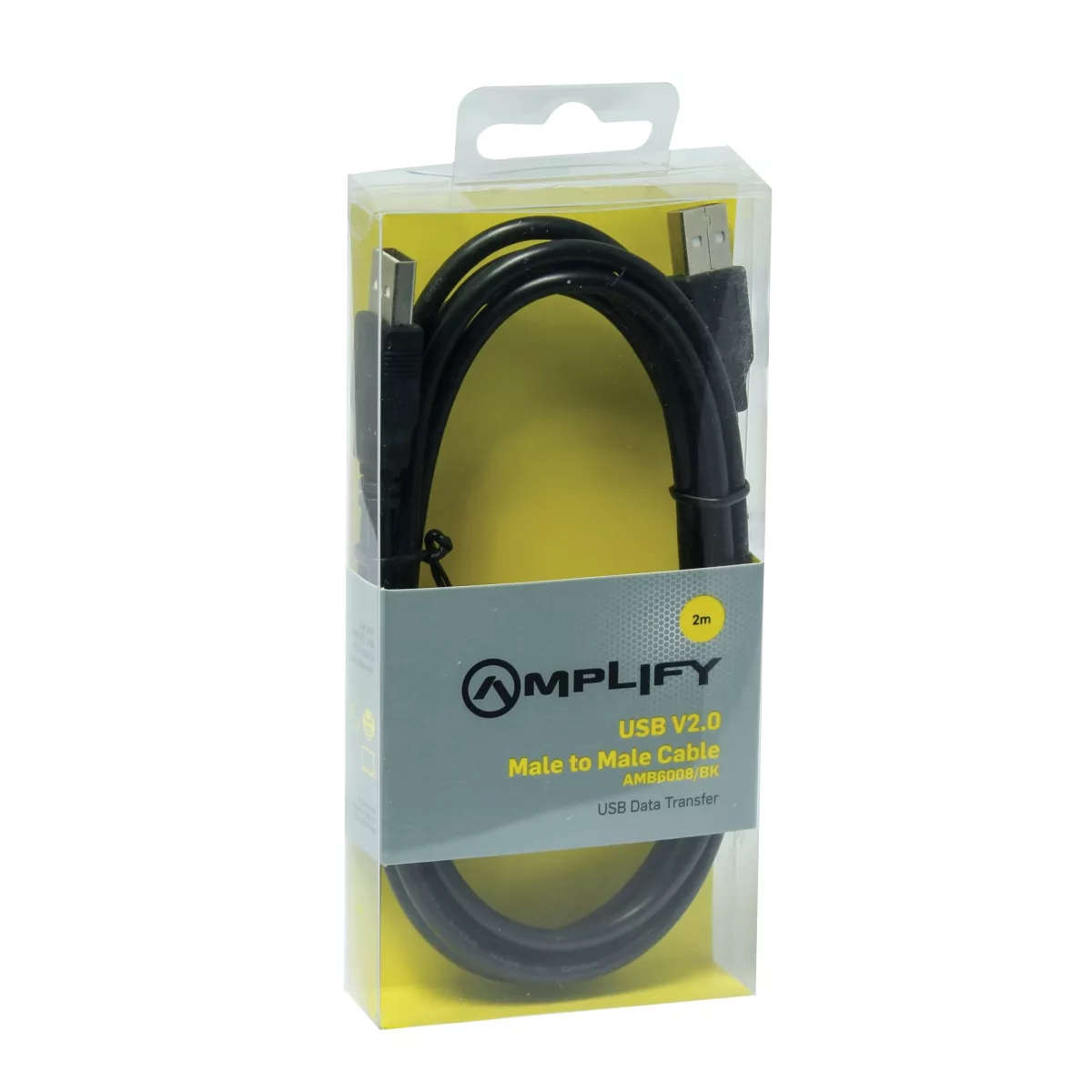 Amplify USB 2.0 Type-A Male to Male Cable 2m