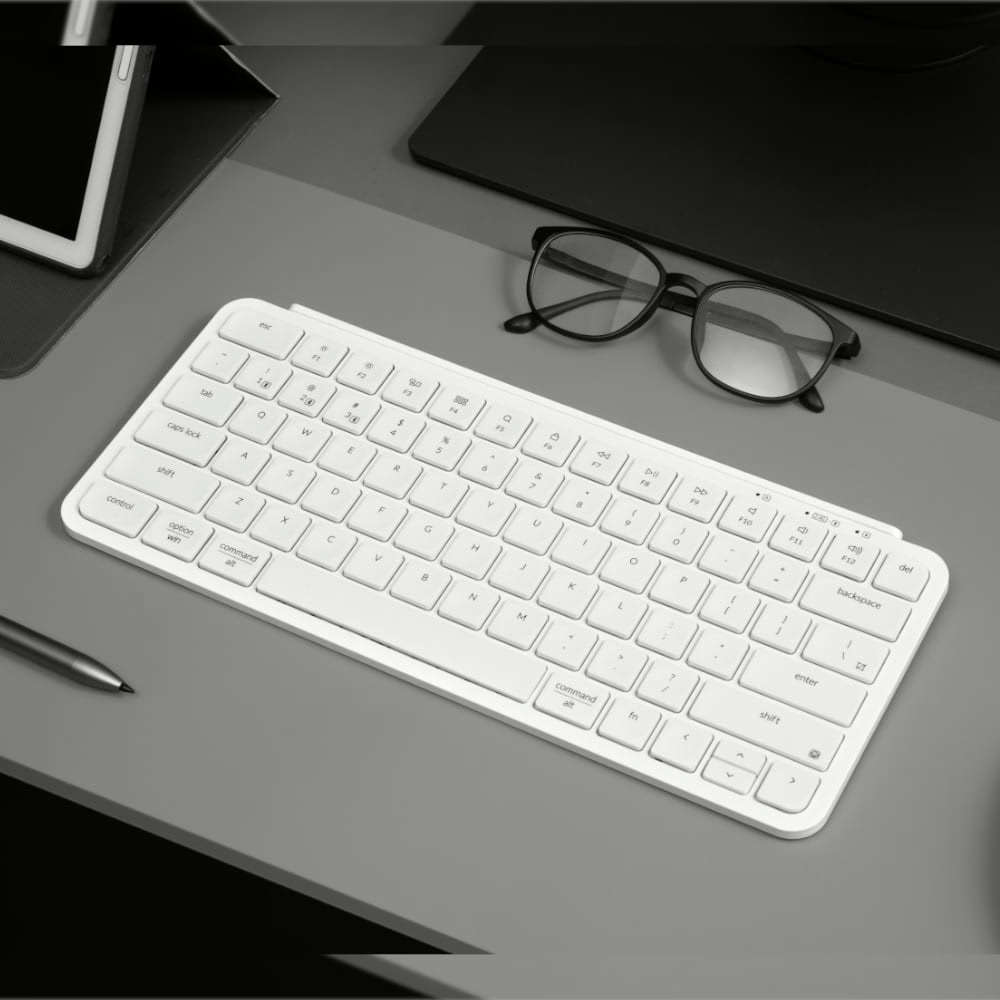 Keychron B1 Pro Ultra-Slim 75% Wireless Keyboard - Ivory White