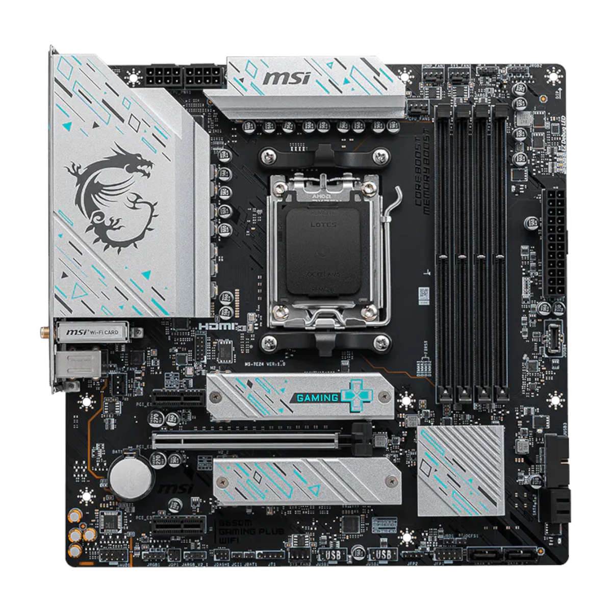 MSI B650M Gaming Plus WiFi AM5 M-ATX Gaming Motherboard