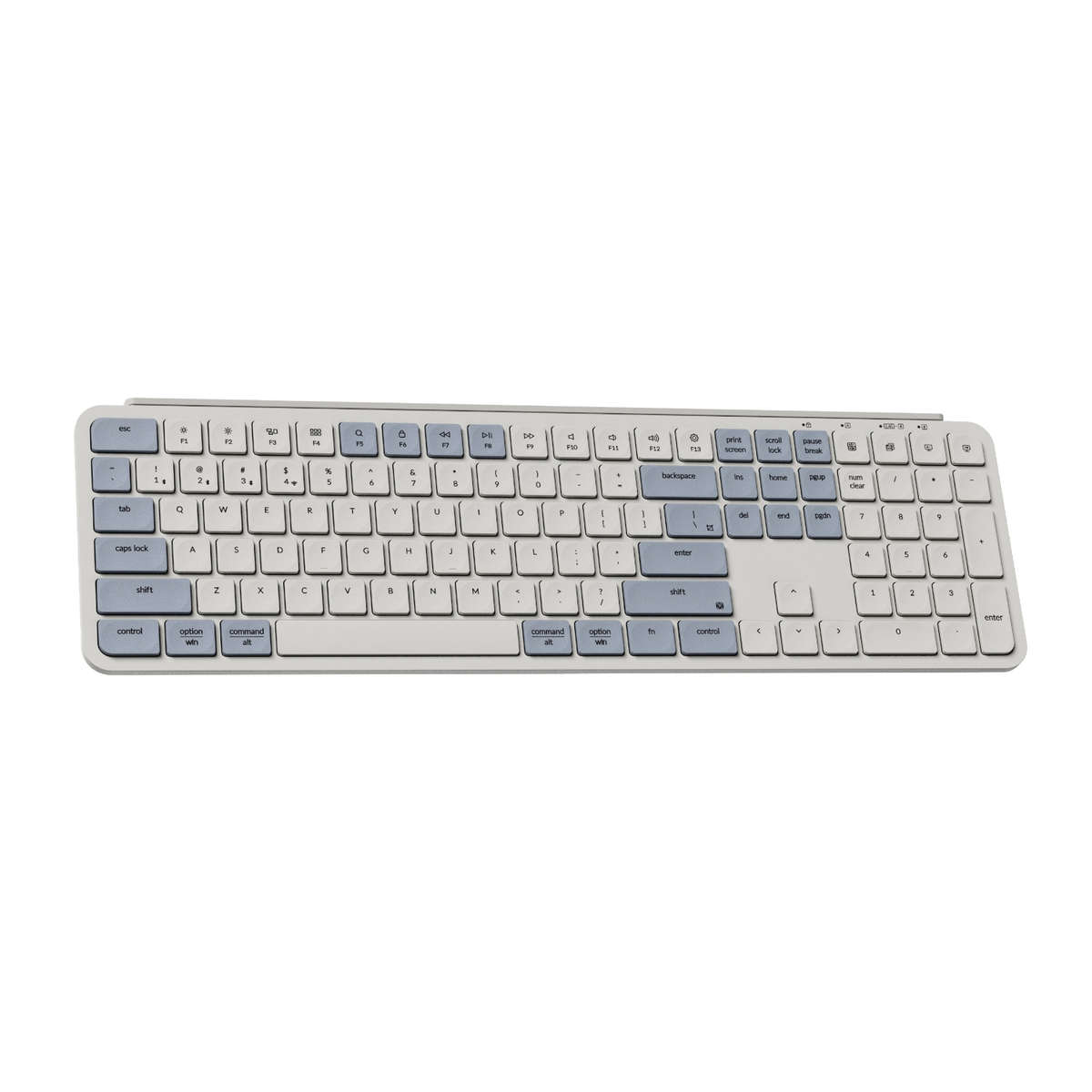 Keychron B6 Pro Ultra-Slim 100% Wireless Keyboard - Retro Blue
