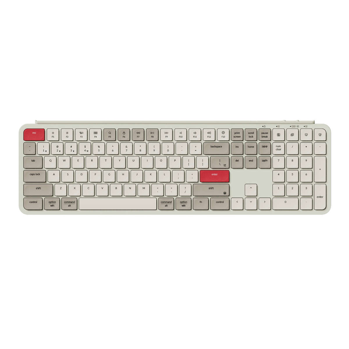 Keychron B6 Pro Ultra-Slim 100% Wireless Keyboard  Retro Red