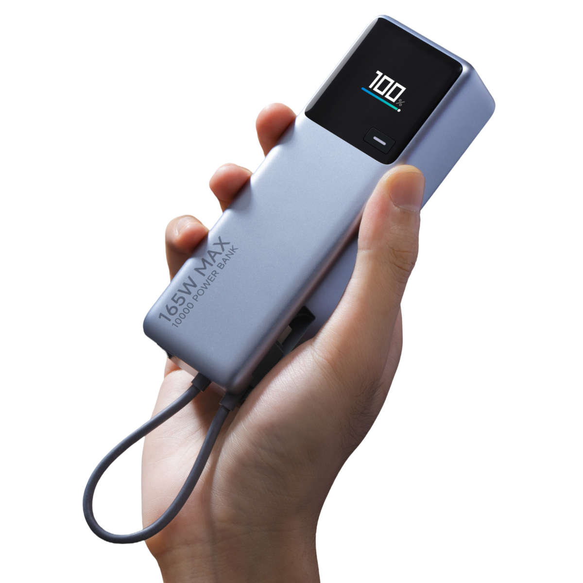 Xiaomi 165W Power Bank 10000mAh (Integrated Cable)-Silver