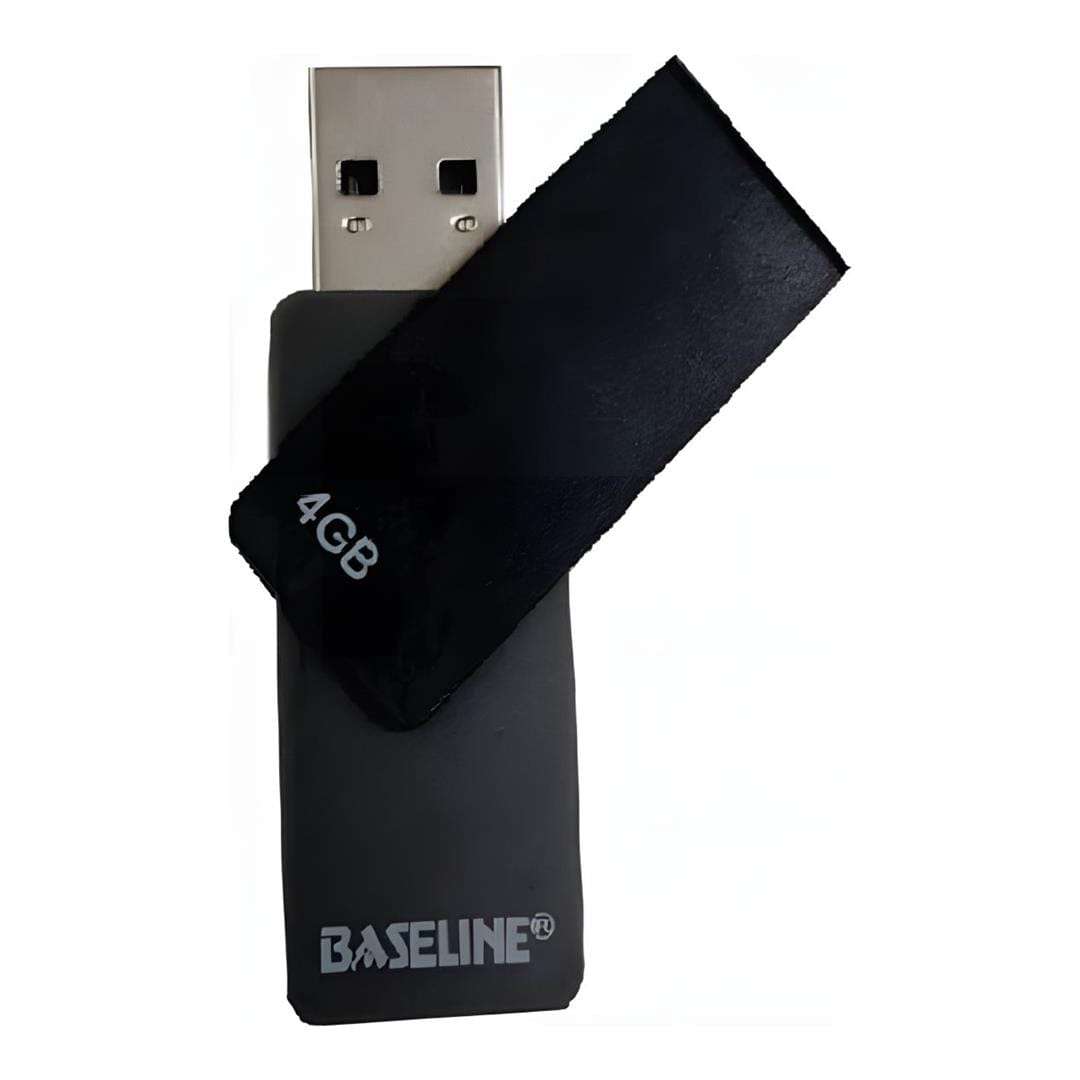 Baseline 4GB USB Type-A Flash Drive Black