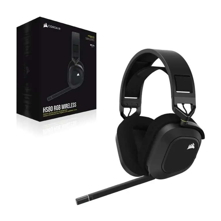 Corsair HS80 RGB Wireless Premium Gaming Headset Carbon