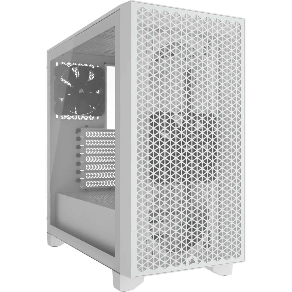 Corsair 3000D AirFlow Clear ATX Mid Tower PC Case - White