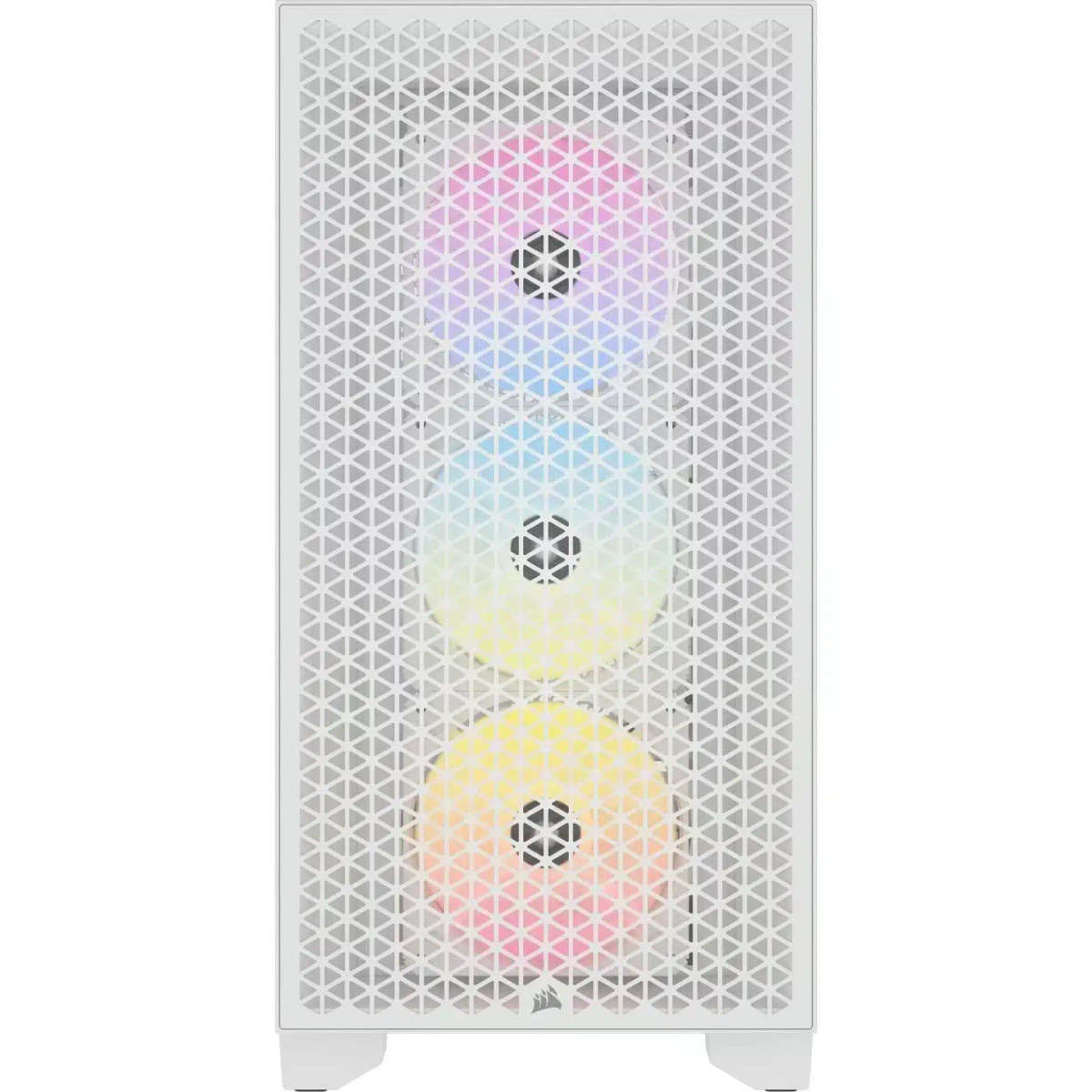 Corsair 3000D RGB AirFlow Clear ATX Mid-Tower PC Case - White