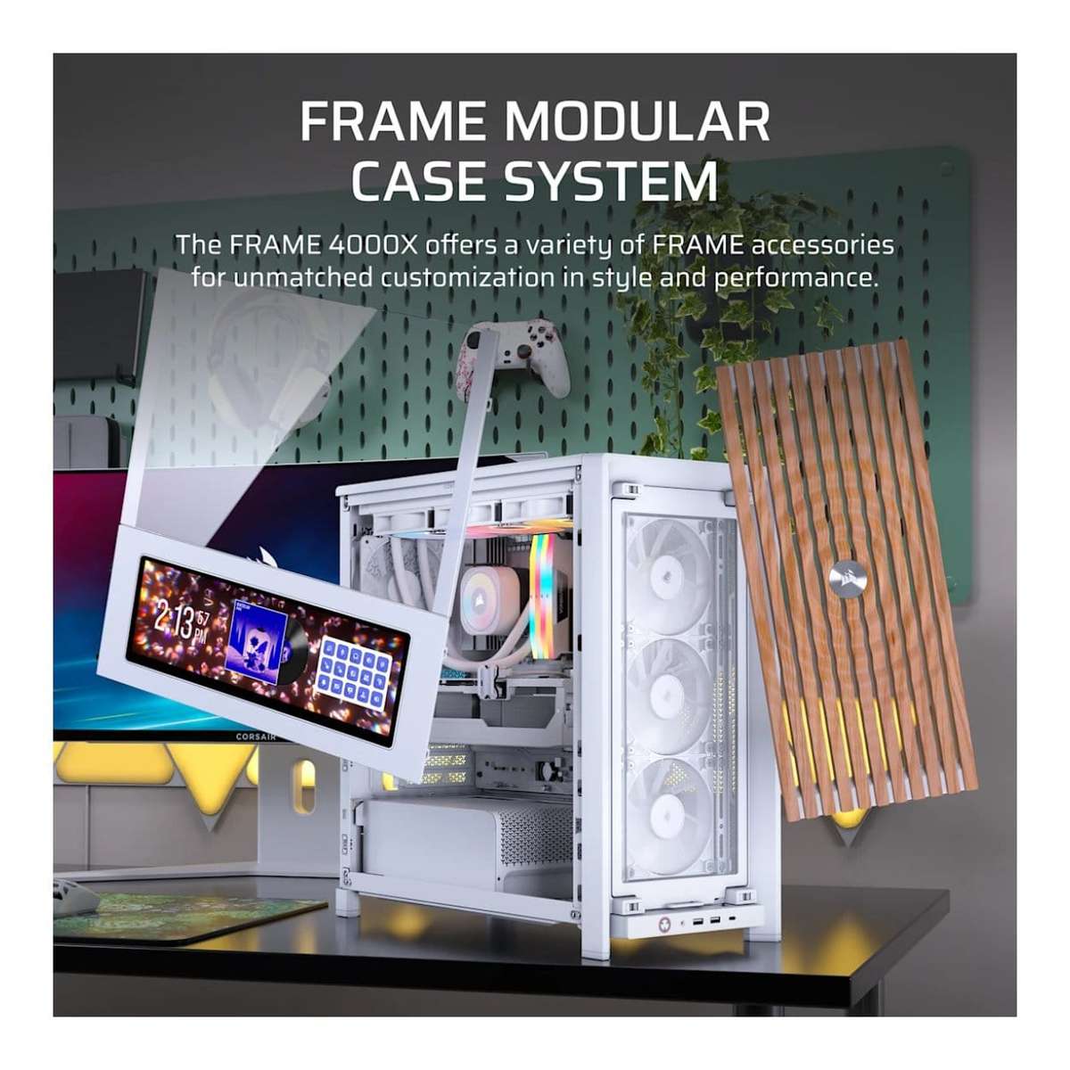 Corsair FRAME 4000X RS Mid-Tower PC Case White