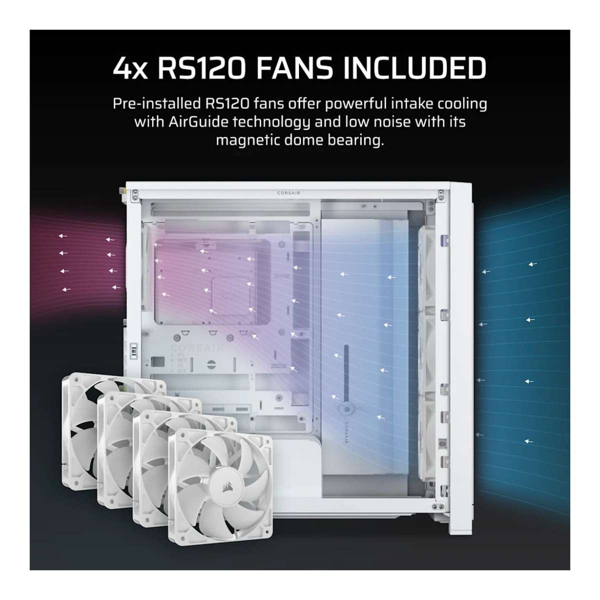 Corsair FRAME 4000X RS Mid-Tower PC Case White