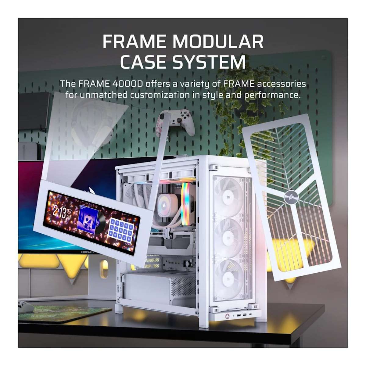 Corsair FRAME 4000D RS WOOD Modular Mid-Tower PC Case Oak
