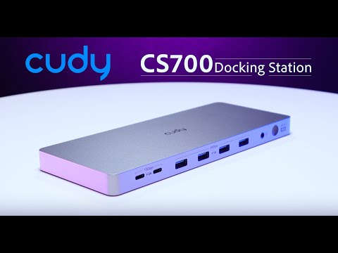 Cudy Dual 4K 10Gbps USB-A & USB-C Gigabit Ethernet Docking Station
