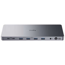 Cudy Dual 4K 10Gbps USB-A & USB-C Gigabit Ethernet Docking Station