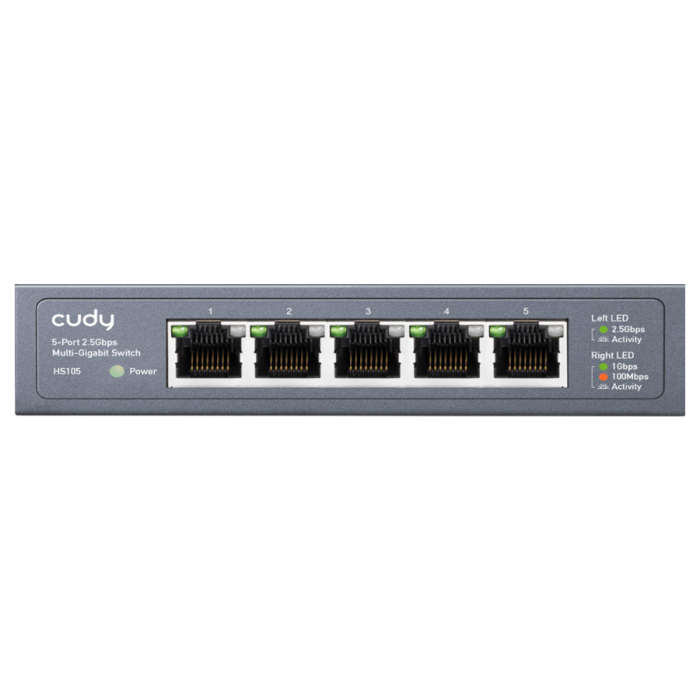 Cudy 5 Port 2.5Gbps Ethernet Metal Desktop Switch