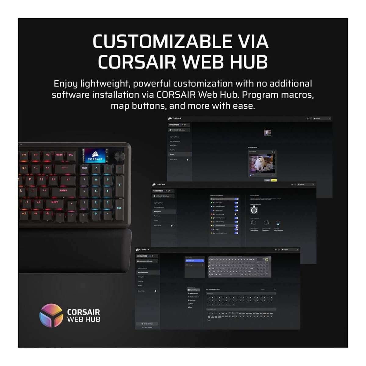 Corsair VANGUARD 96 Wired Gaming Keyboard Black