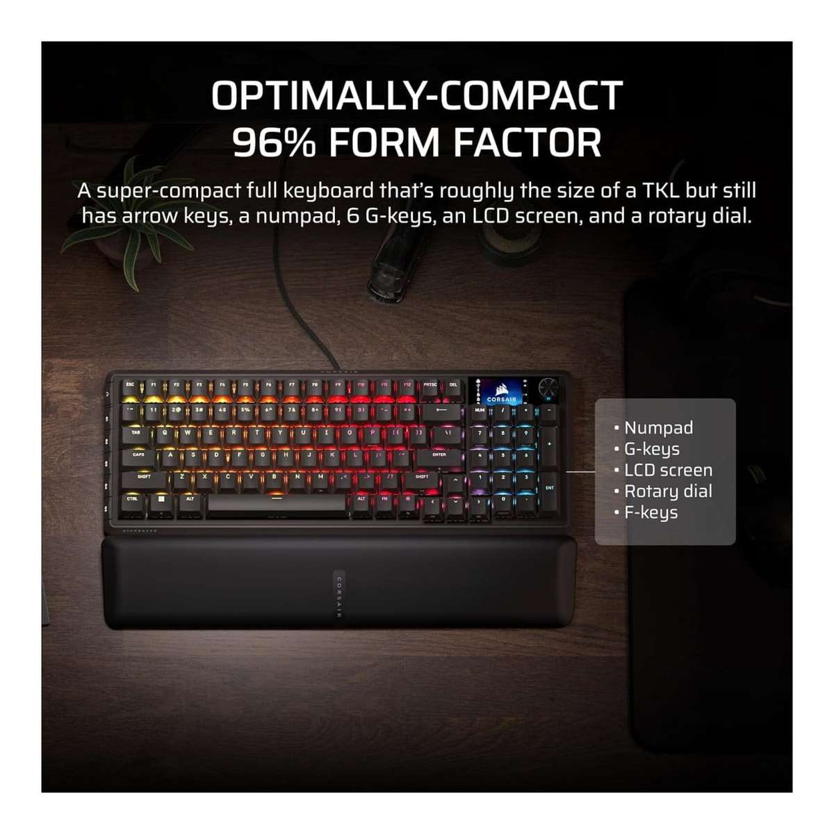 Corsair VANGUARD 96 Wired Gaming Keyboard Black