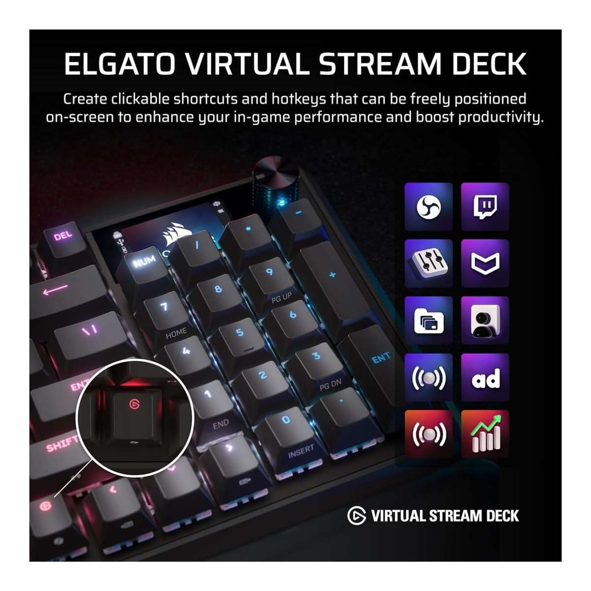 Corsair VANGUARD 96 Wired Gaming Keyboard Black