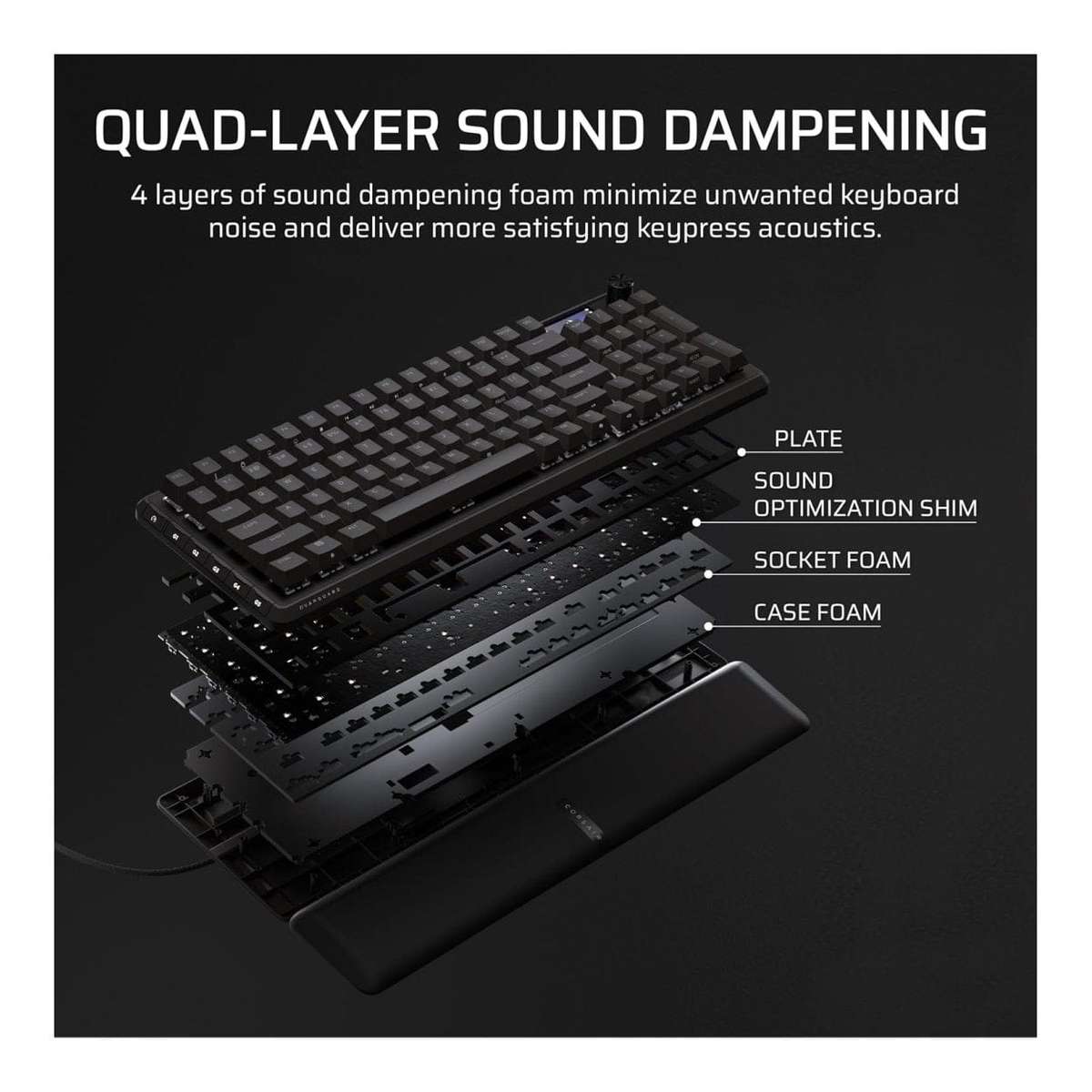Corsair VANGUARD 96 Wired Gaming Keyboard Black