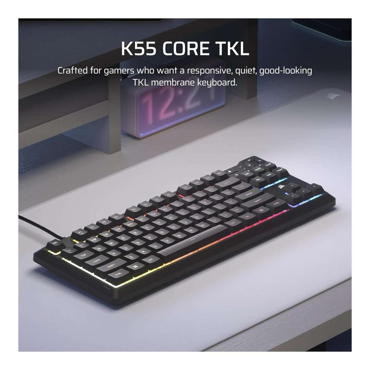 Corsair K55 CORE TKL RGB Wired Gaming Keyboard