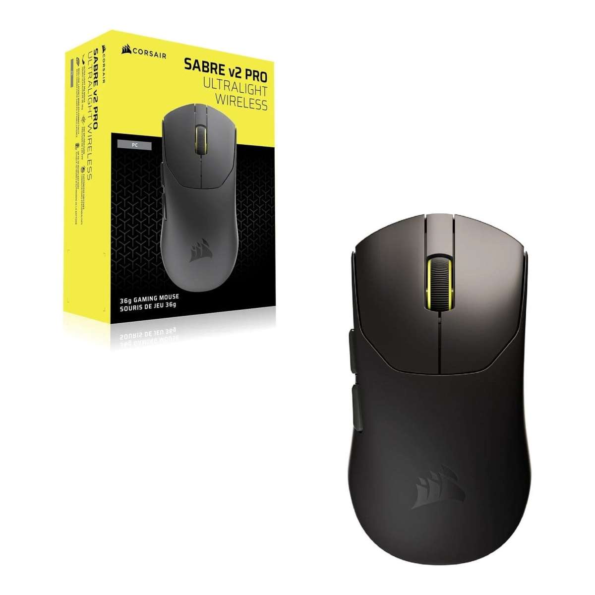 Corsair SABRE v2 Pro Utralight Wireless Gaming Mouse - Black