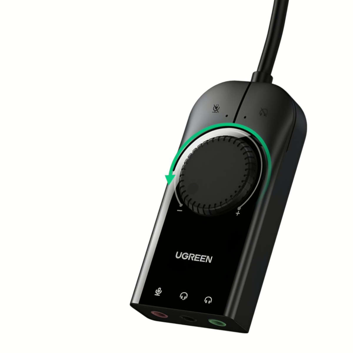 UGREEN CM129-40964 USB-A to 3.5mm External Stereo Sound Adapter - Black