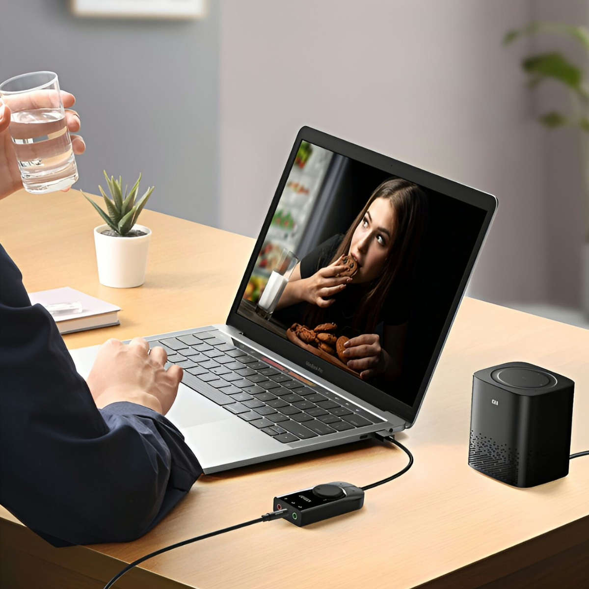 UGREEN CM129-40964 USB-A to 3.5mm External Stereo Sound Adapter - Black
