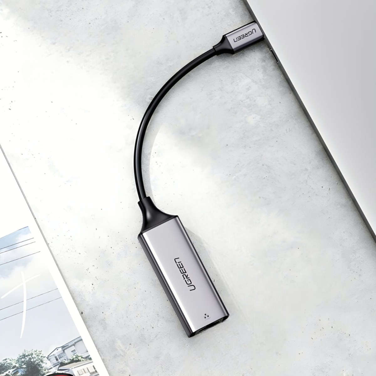 UGREEN CM199-50737 Type-C to Gigabit Ethernet Adapter - Silver