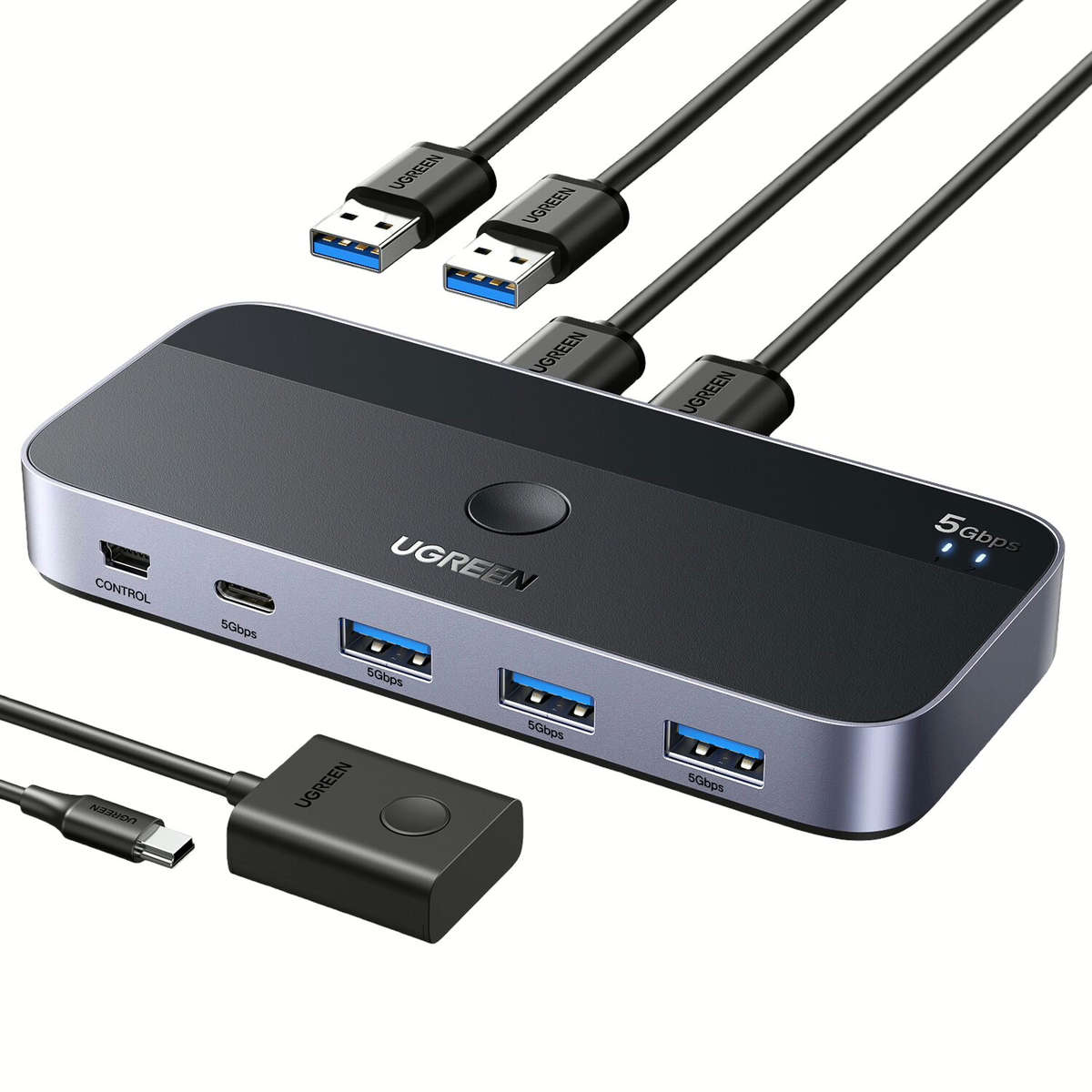 UGREEN Sharing Switch Box 2-in-4 Out
