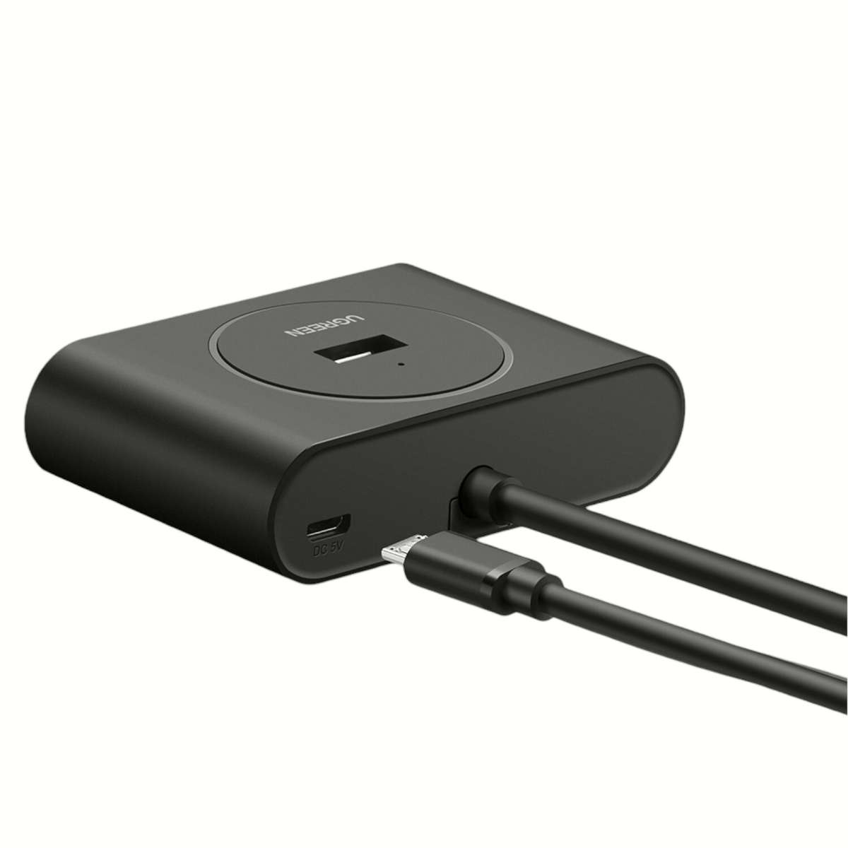 UGREEN 4-Port USB 3.0 Hub with Micro USB | 5Gbps Data Transfer - 0.5m