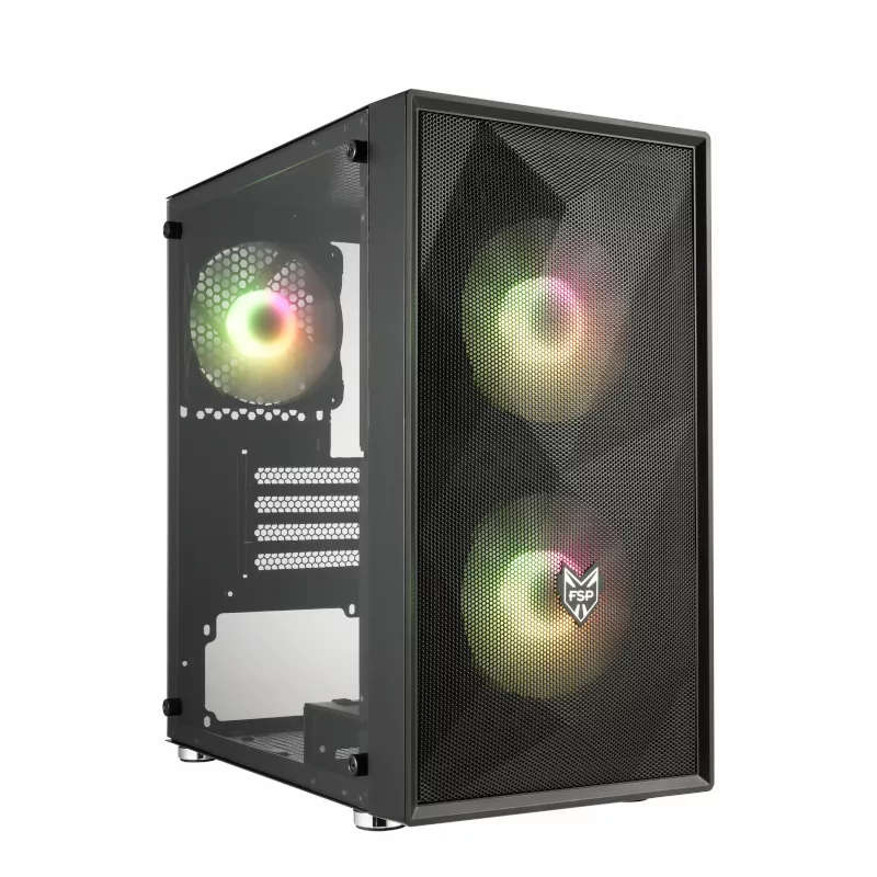 FSP CST130A Mid Tower Micro-ATX Gaming PC Case