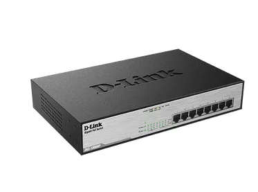 D-Link DGS-1008MP Unmanaged Switch Gigabit Ethernet PoE 1U Black