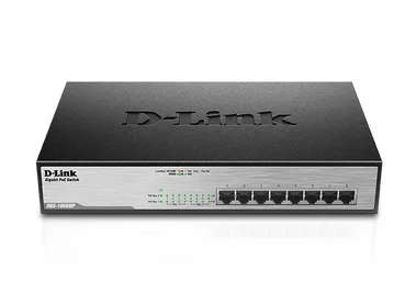 D-Link DGS-1008MP Unmanaged Switch Gigabit Ethernet PoE 1U Black