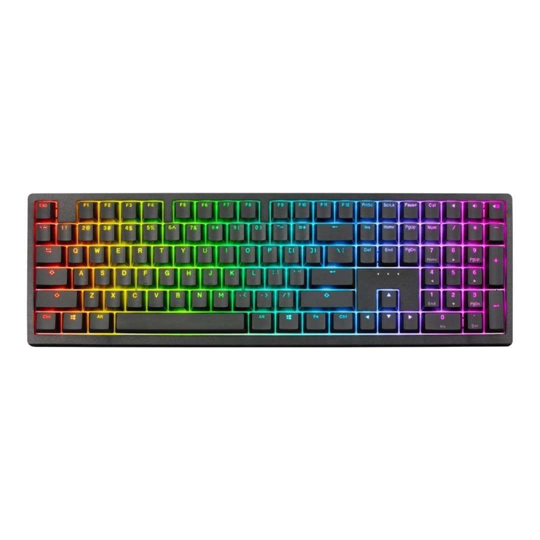 Ducky Zero 6108 Wireless RGB Gaming Keyboard Black with Cherry MX2A Speed Silver Linear Switches