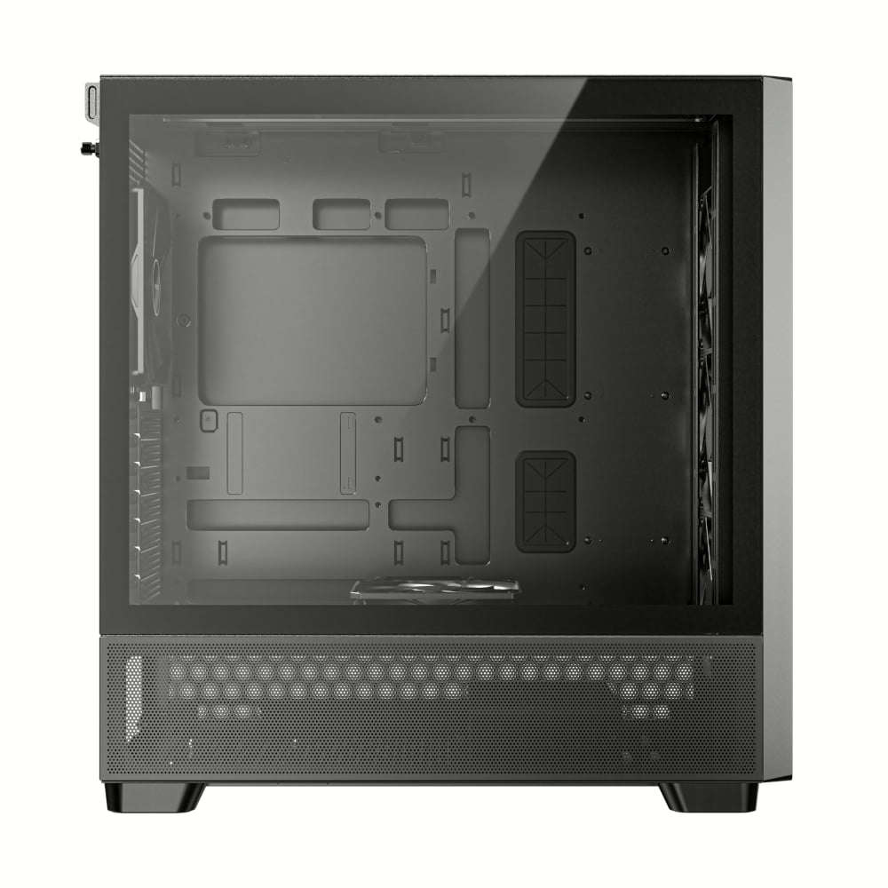 Antec FLUX ATX WOOD Mid Tower Gaming Chassis  Black