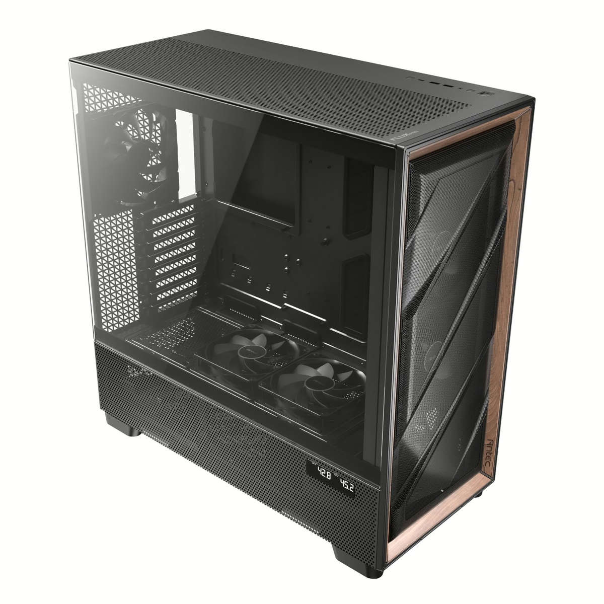 Antec FLUX PRO E-ATX Mid Tower Gaming Chassis  Black