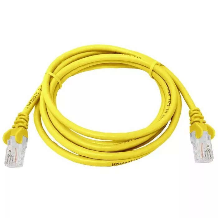 Linkbasic 2m Flylead Cat5e UTP Yellow