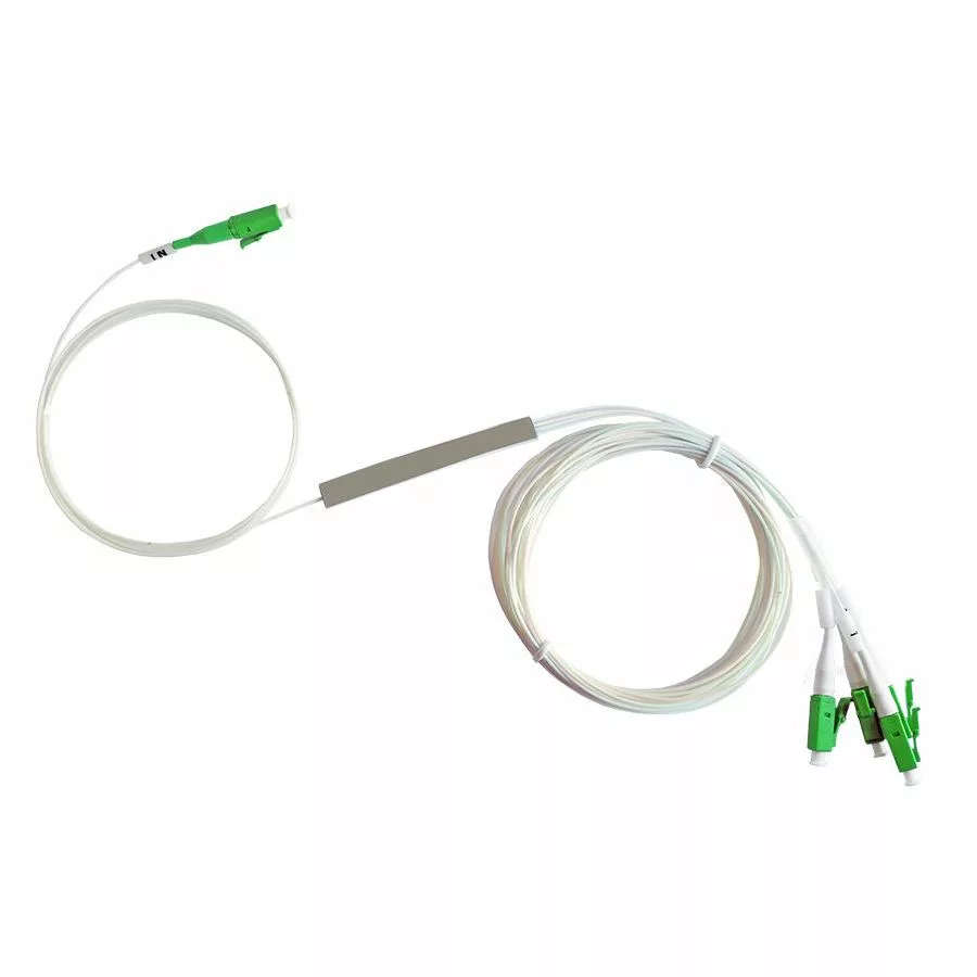 Scoop 4-in-1 LC APC SM Blockless Fibre Splitter Cable 1m