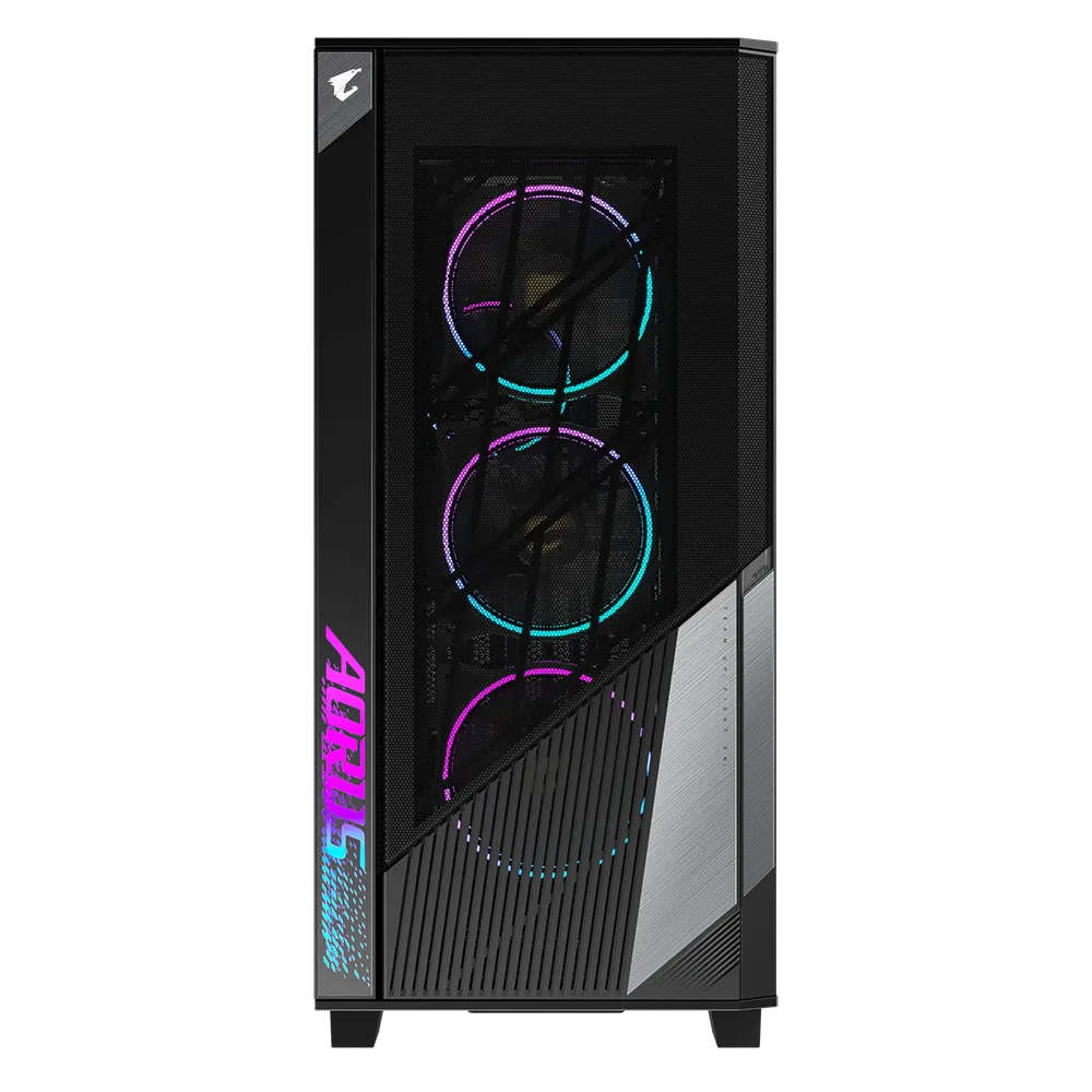 Gigabyte Aorus C500 Glass Mid Tower Gaming PC Case Black