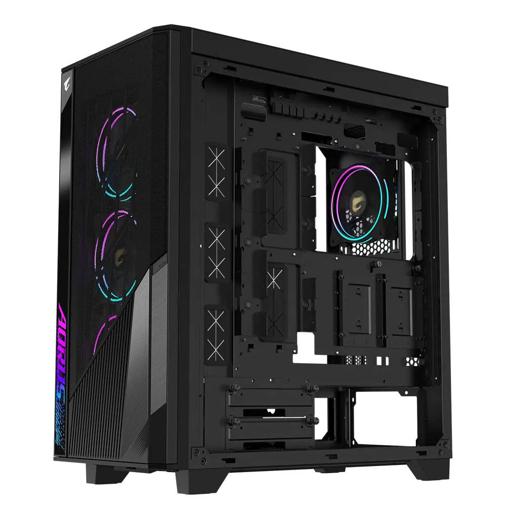 Gigabyte Aorus C500 Glass Mid Tower Gaming PC Case Black